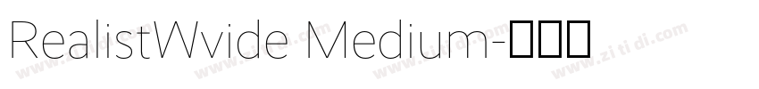 RealistWvide Medium字体转换
